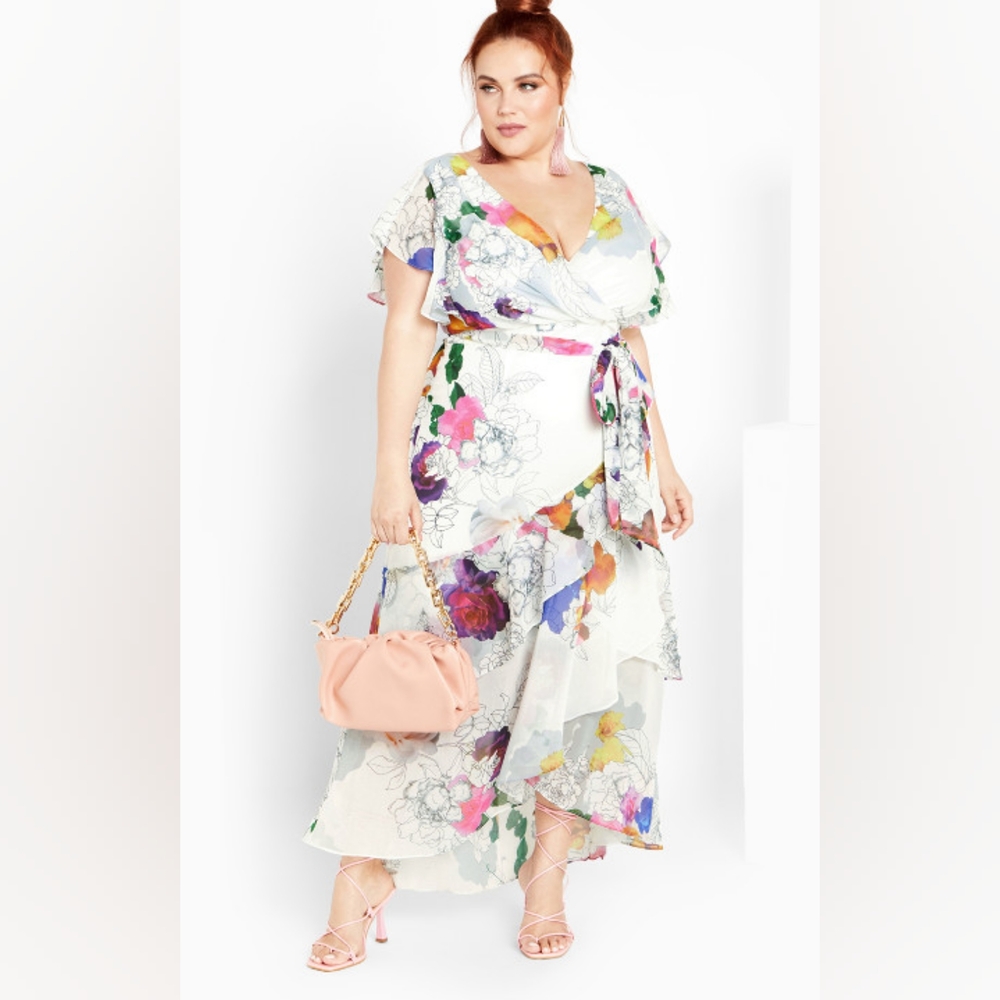 City Chic Margot Dress Size 16/S